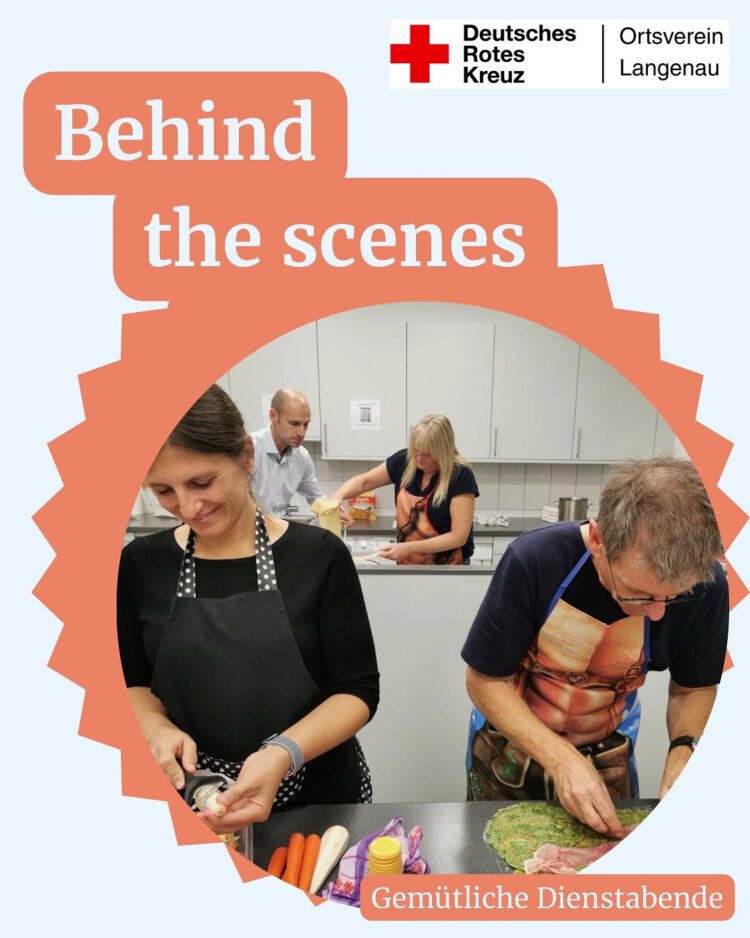 Instagram Post: Behind the scenes - Gemütliche Dienstabende